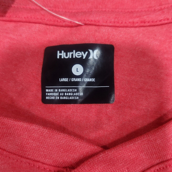 Hurley Men's Large Long Sleeve Front Logo & Back Graphic Tee Shirt NWT - Picture 2 of 7